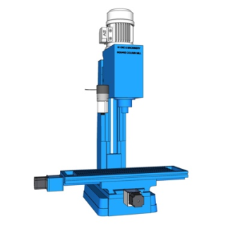 工业风机床su模型