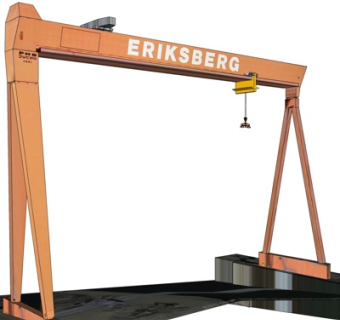 工业风龙门吊机su模型