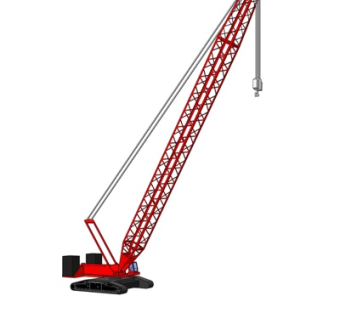 工业风塔吊式起重机su模型