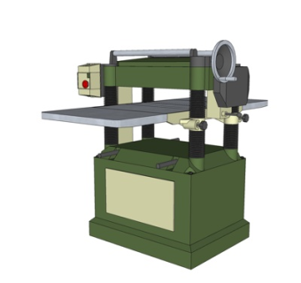 工业风机床su模型