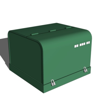 工业风机床su模型