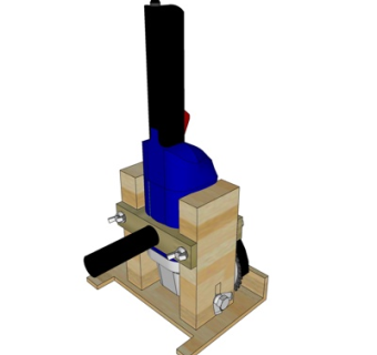 工业风切割机床su模型
