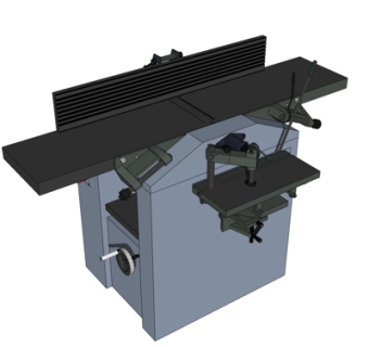 工业风机床su模型