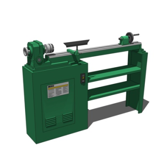 工业风机床su模型