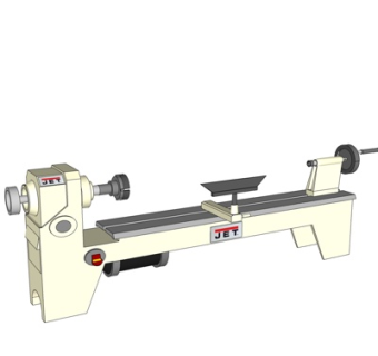 工业风机床su模型