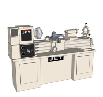 工业风机床su模型