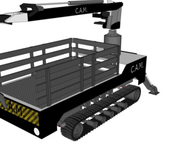 工业风挖掘机su模型