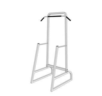 现代引体向上健身器材su模型