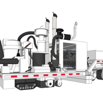 工业风机床su模型