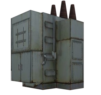 工业风变压器su模型