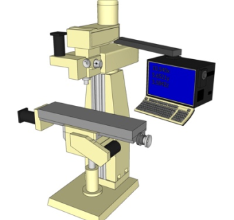工业风机床su模型