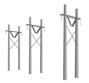 工业风电线杆su模型