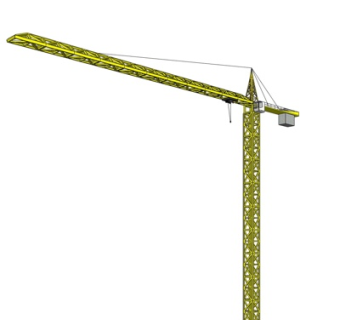 工业风塔吊式起重机su模型