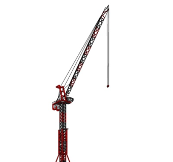 工业风塔吊式起重机su模型