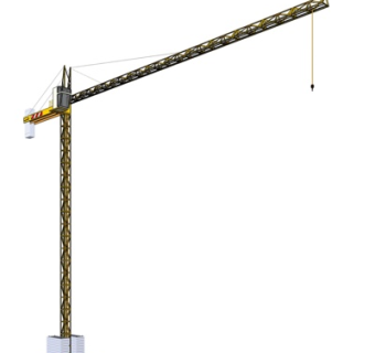 工业风塔吊式起重机su模型