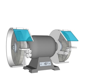工业风水磨机su模型