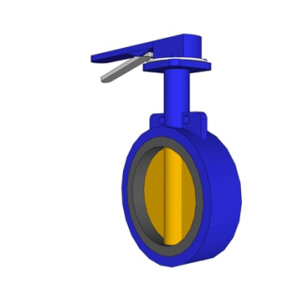 工业风蝶阀su模型