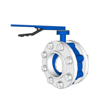 工业风蝶阀su模型