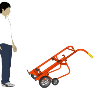 现代锄草机su模型