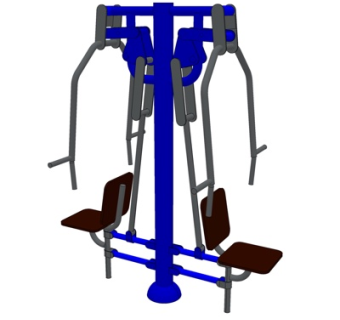 现代健身器材su模型