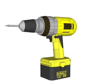 现代电钻su模型