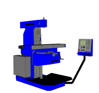 工业风水磨机su模型