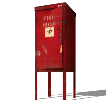 现代消防箱su模型