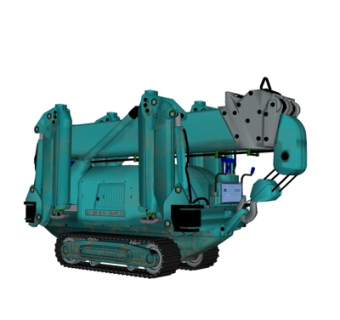 现代塔吊式起重机su模型