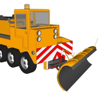 现代挖掘机su模型