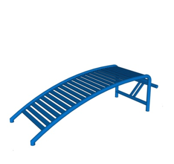 现代户外健身器材su模型