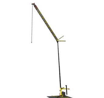 现代塔吊式起重机su模型