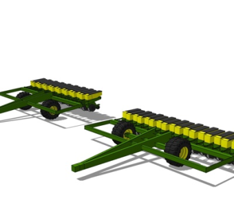现代土豆收割机su模型