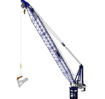 工业风塔吊式起重机su模型