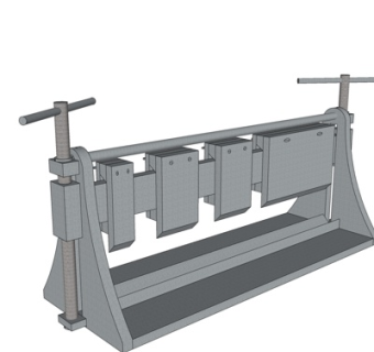 工业风水磨机su模型