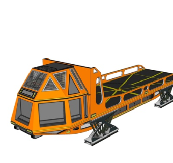 现代高空作业车su模型