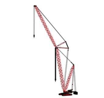 工业风塔吊式起重机su模型