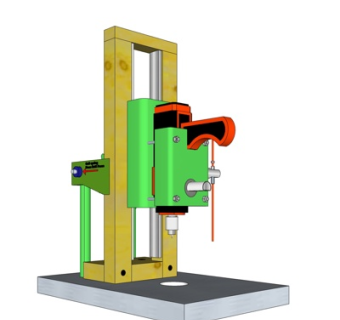 工业风水磨机su模型