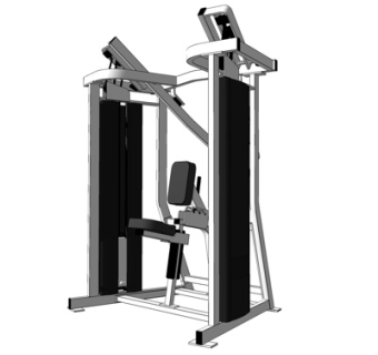 现代健身器材su模型