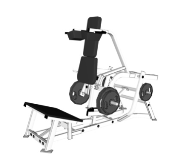 现代健身器材su模型