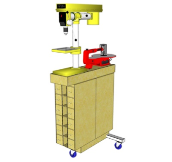 工业风钻机打磨机su模型