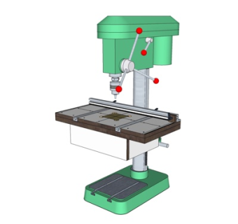 工业风钻机打磨机su模型