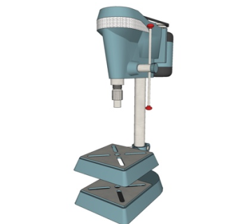 工业风钻机打磨机su模型
