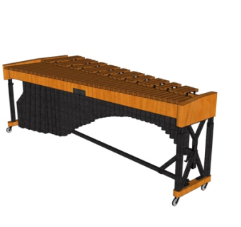 欧式奥尔夫变调木琴du模型