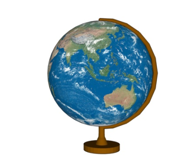 现代地球仪su模型