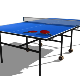 现代乒乓球台su模型