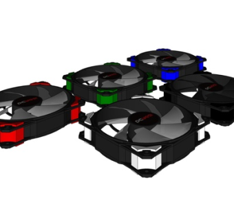 现代cpu散热器su模型