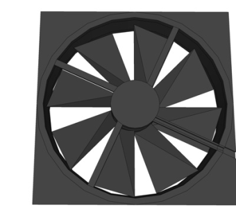 现代排气扇su模型