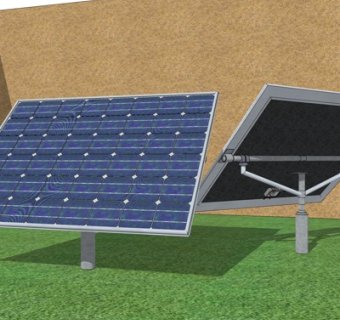 现代太阳能板su模型