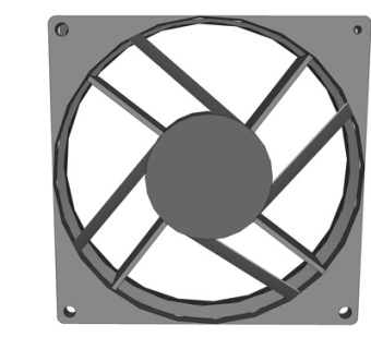 现代排气扇su模型