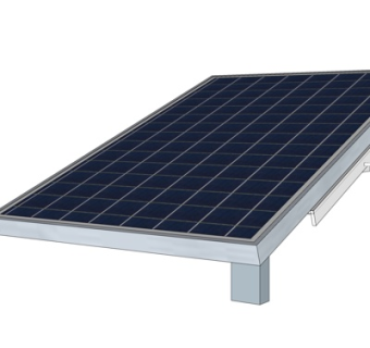 现代太阳能板su模型